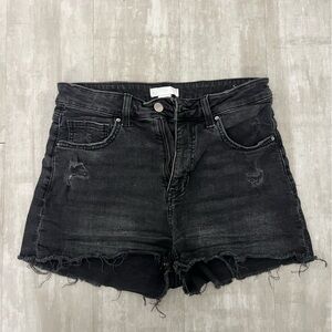 H&M Black Denim Shorts